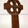 16 Inch Mahogany Celtic Cross with Bronze Resin Inlay bottomright