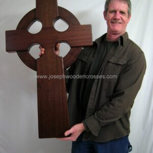 3 Foot Mahogany Irish Celtic Cross