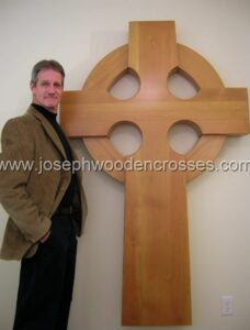 6 Foot Wood Celtic Wall Cross