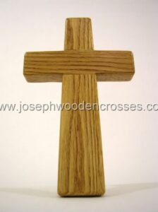 975inch Oak Wall Cross bottomfront