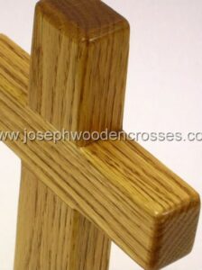 975inch Oak Wall Cross topleft