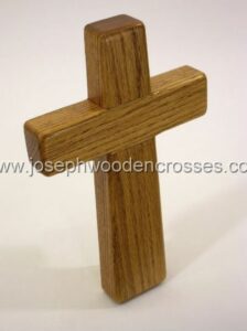 975inch Oak Wall Cross topright