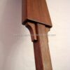 Irish Celtic Processional Cross in Mahogany with Stand closeup