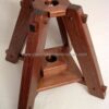 Latin Processional Cross in Mahogany stand
