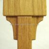 Oak Celtic Processional Cross with Decorative Oak Stand joint detail