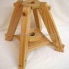 Oak Latin Processional Cross with Stand stand