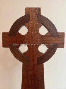 2 Foot Mahogany Celtic Altar Cross 5