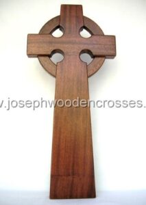 2 Foot Mahogany Celtic Christian Cross