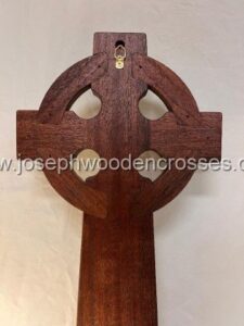 2 Foot Mahogany Celtic Christian Cross 4