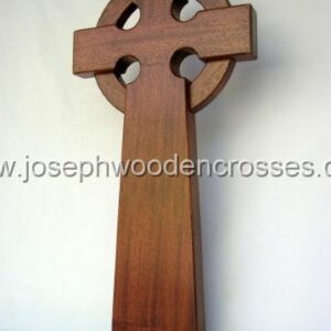 2 Foot Mahogany Celtic Christian Cross FIRST